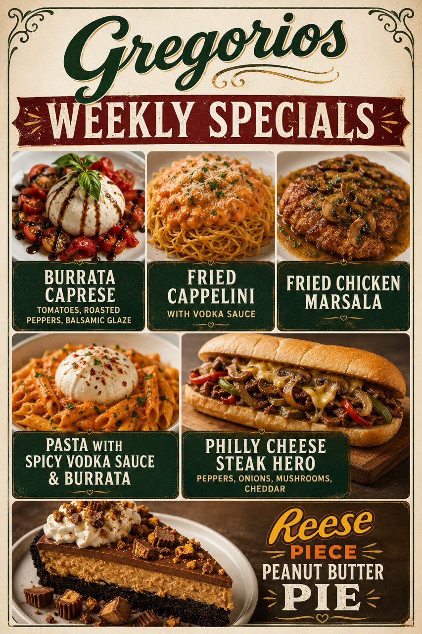 Menu Weekly Specials Menu Weekly Specials