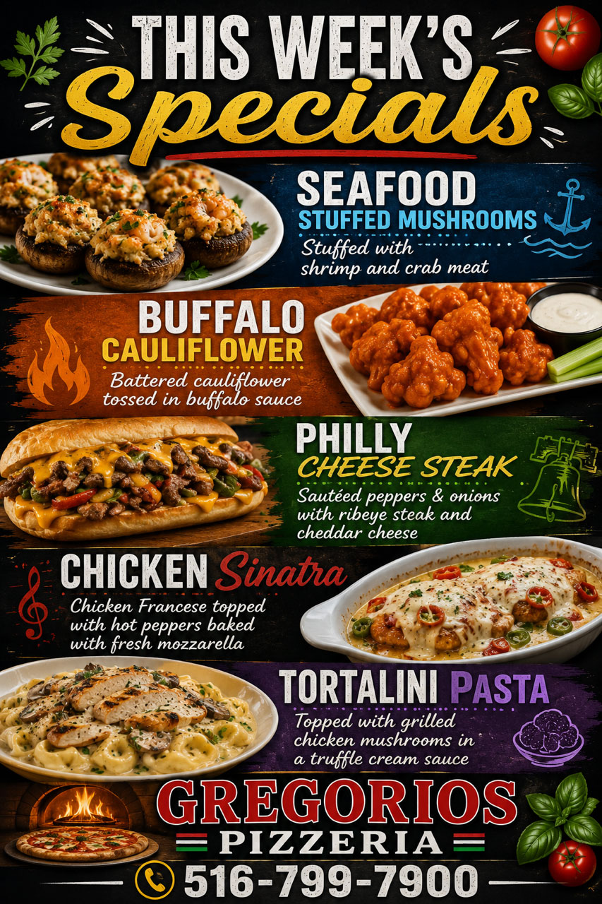 Menu Weekly Specials Menu Weekly Specials